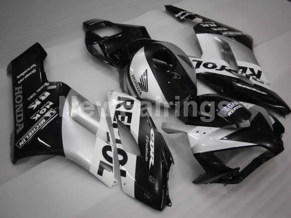 Black and Silver Repsol - CBR1000RR 04-05 Fairing Kit -