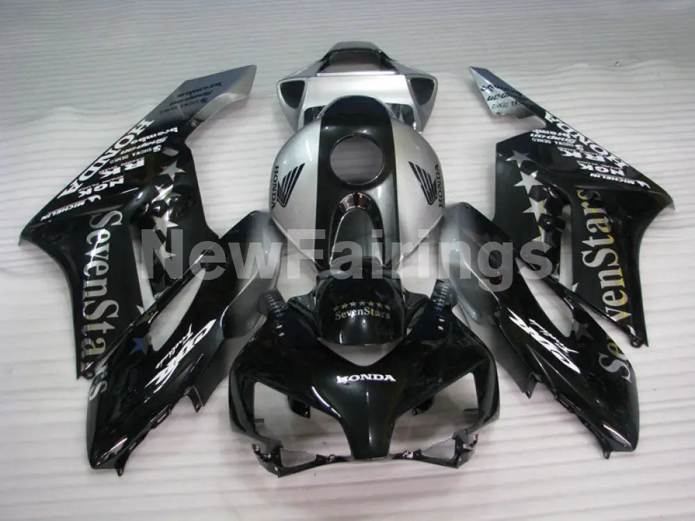 Black and Silver SevenStars - CBR1000RR 04-05 Fairing Kit -