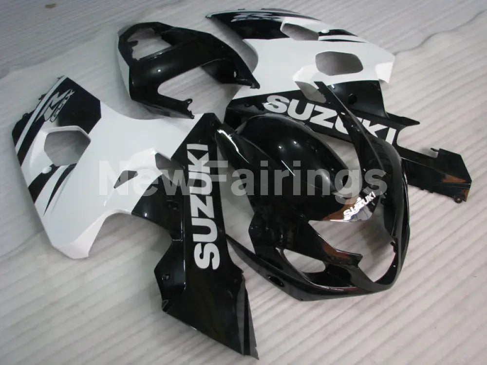 Black and White Factory Style - GSX-R750 04-05 Fairing Kit