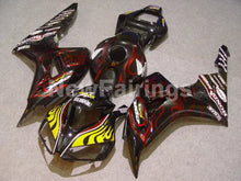 Laden Sie das Bild in den Galerie-Viewer, Black Yellow and Red Flame - CBR1000RR 06-07 Fairing Kit -