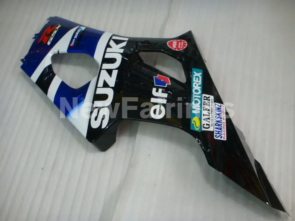 Blue and Black White MOTOREX - GSX - R1000 03 - 04 Fairing