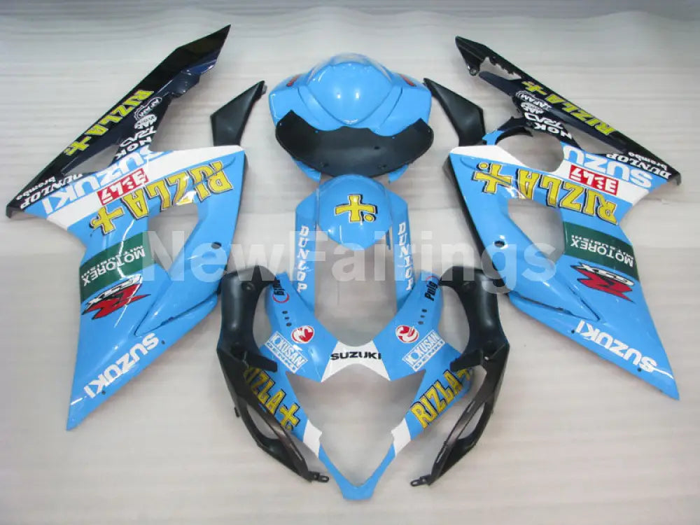 Blue and Black White Rizla - GSX - R1000 05 - 06 Fairing