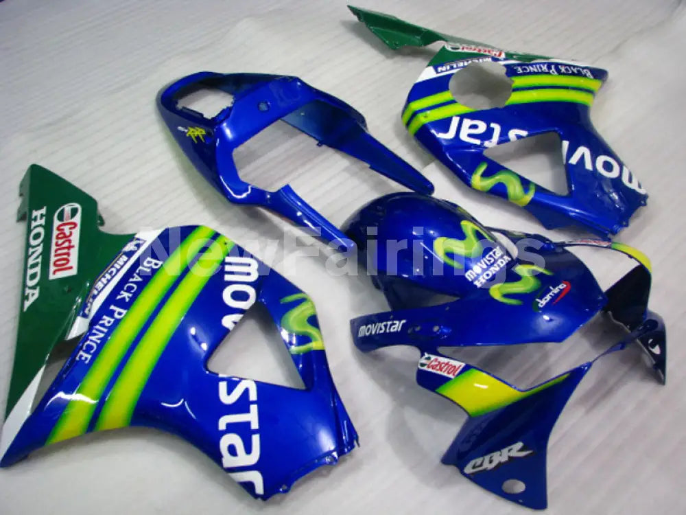 Blue and Green Movistar - CBR 954 RR 02-03 Fairing Kit -