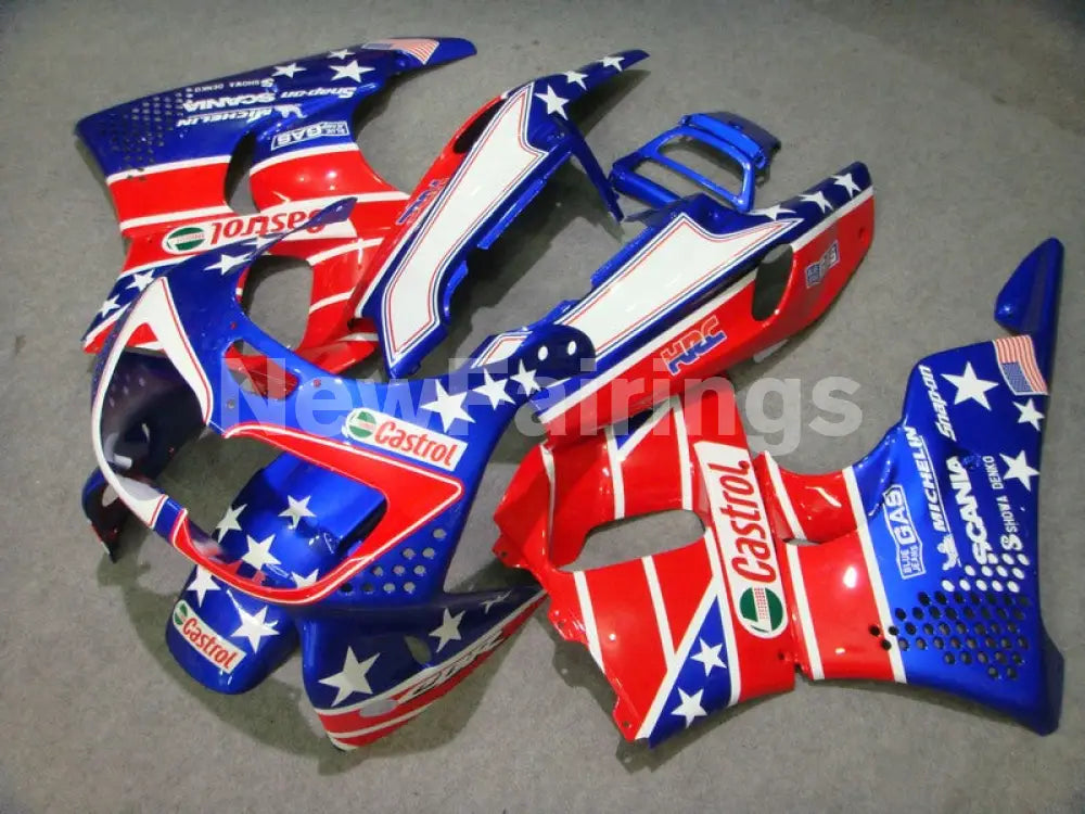 Blue and Red Castrol - CBR 900 RR 94-95 Fairing Kit -