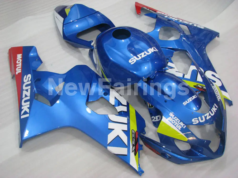 Blue and Red MOTUL - GSX-R750 04-05 Fairing Kit Vehicles &