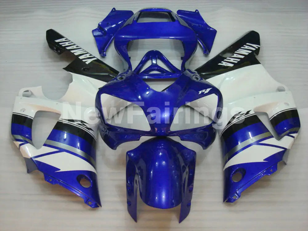 Blue and White Black Factory Style - YZF-R1 98-99 Fairing