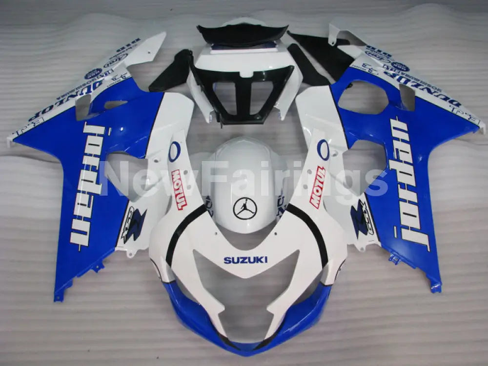 Blue and White Jordan - GSX-R600 04-05 Fairing Kit -