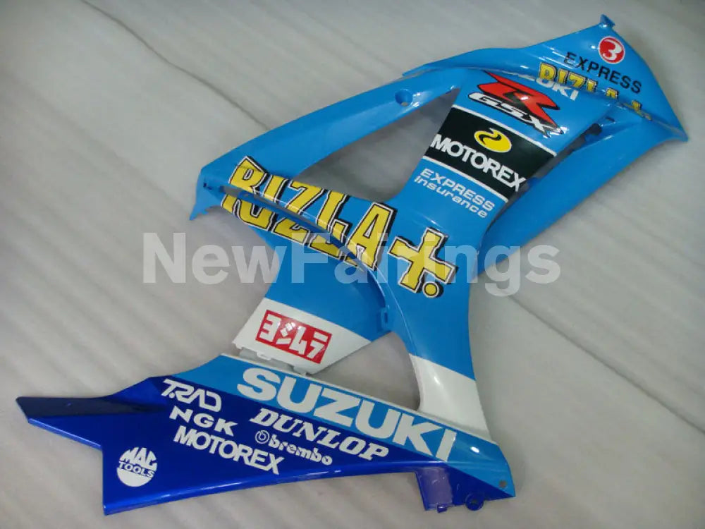 Blue and White Rizla - GSX - R1000 07 - 08 Fairing Kit