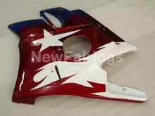 Laden Sie das Bild in den Galerie-Viewer, Blue and Wine Red Star - CBR600 F2 91-94 Fairing Kit -