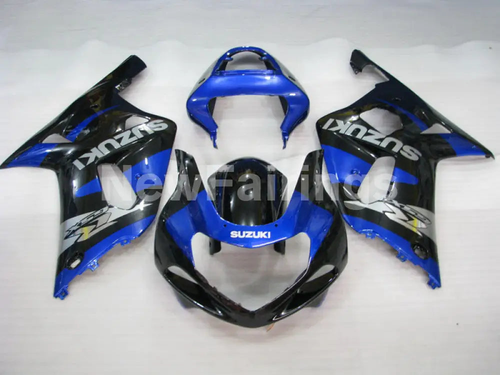 Blue and Black Factory Style - GSX-R600 01-03 Fairing Kit -