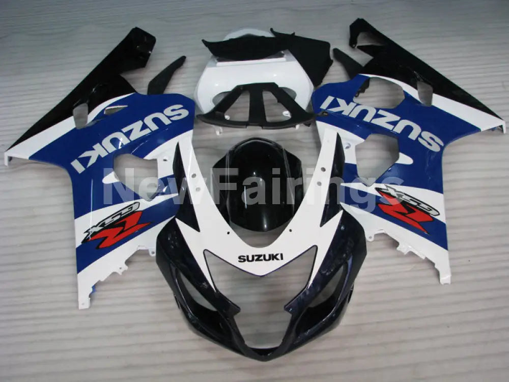 Blue Black and White Factory Style - GSX-R600 04-05 Fairing