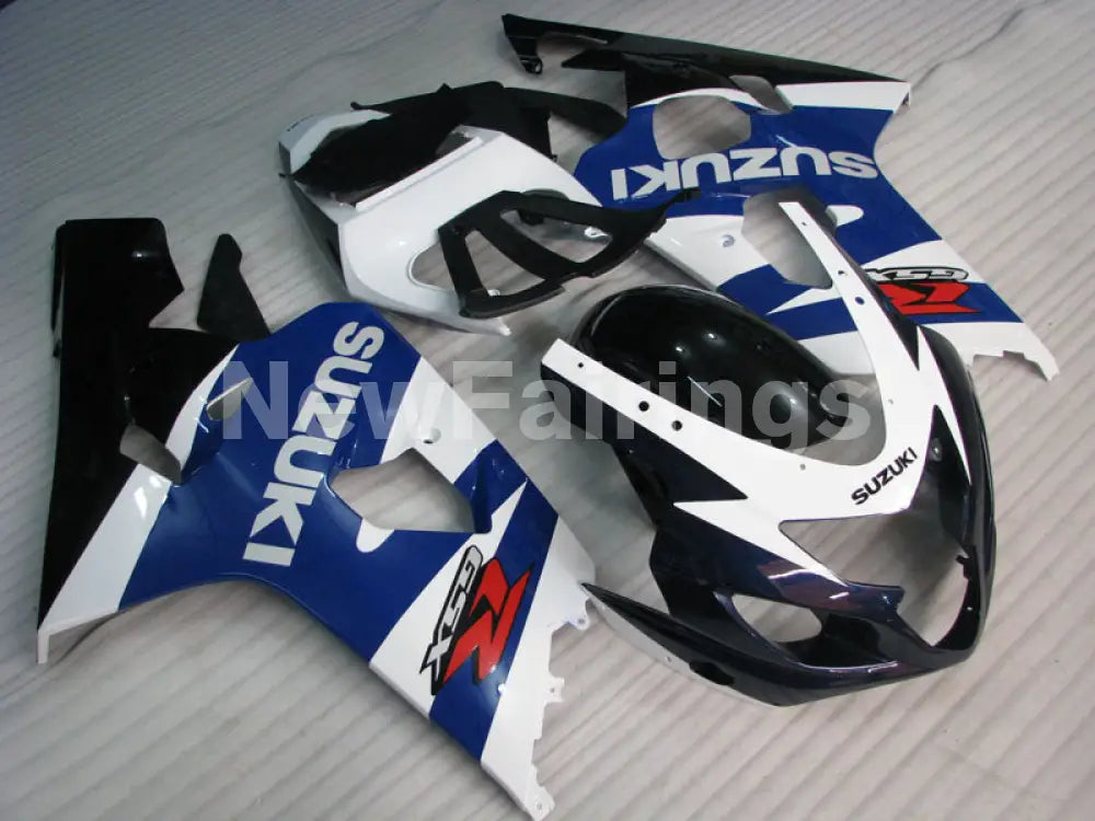 Blue Black and White Factory Style - GSX-R600 04-05 Fairing