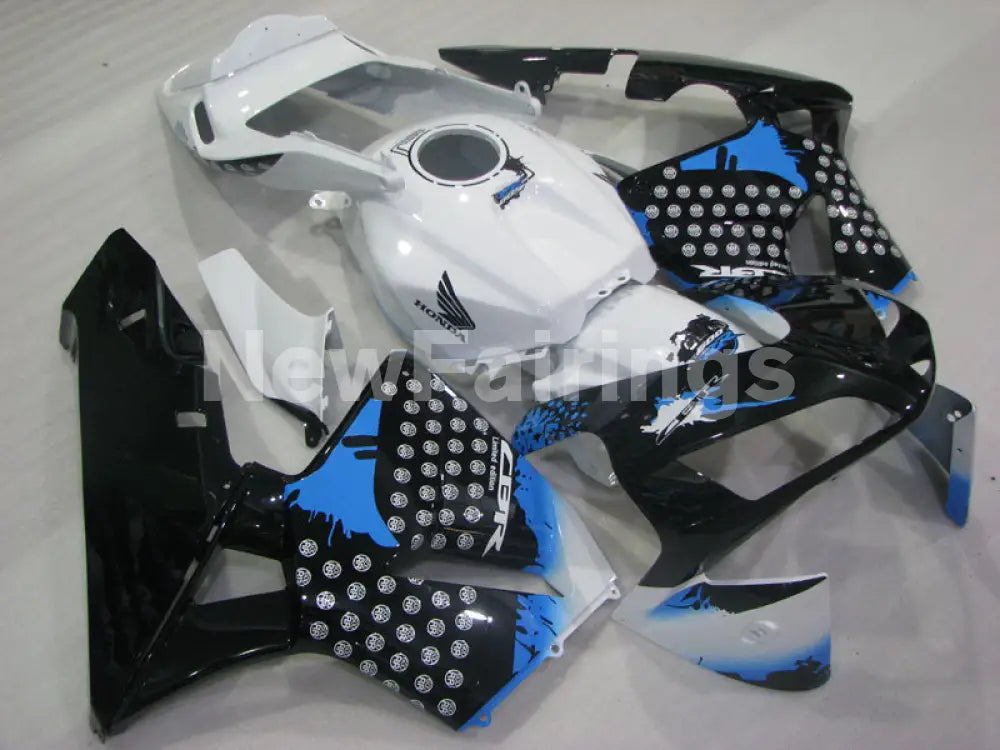 Blue Black and White Motorcycle - CBR600RR 03-04 Fairing Kit