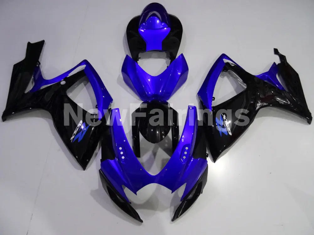 Blue and Gloss Black Factory Style - GSX-R600 06-07 Fairing