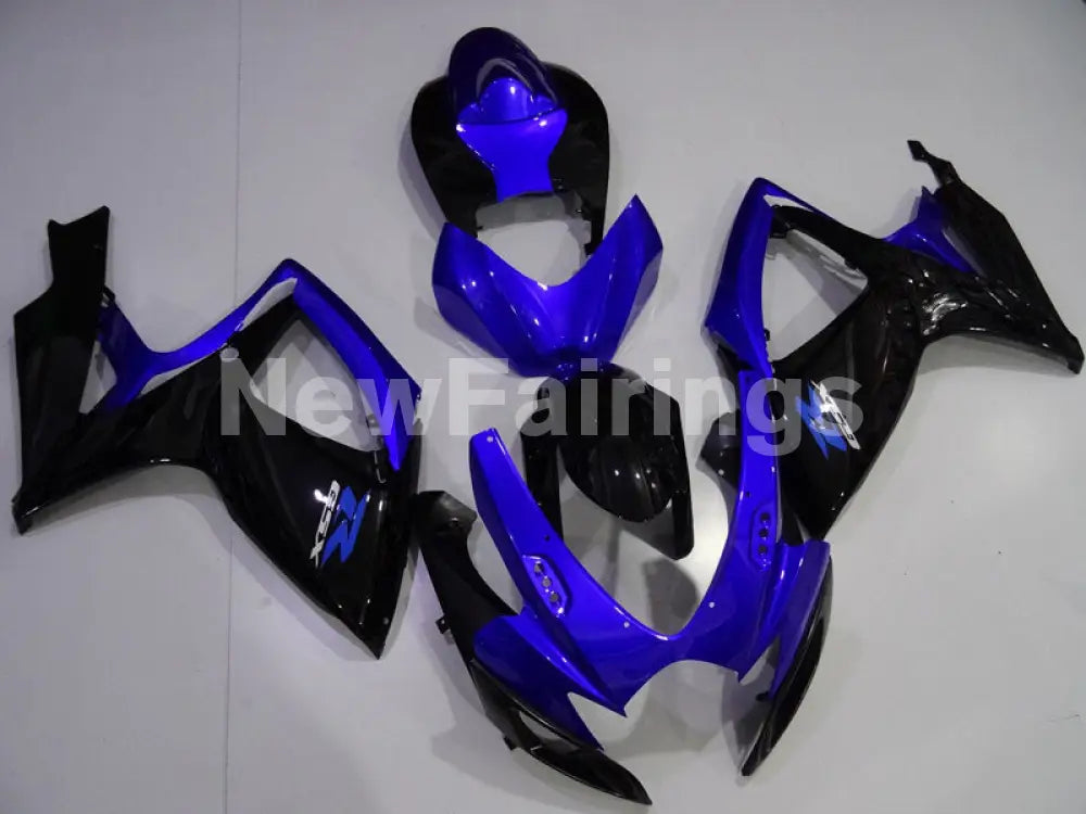 Blue and Gloss Black Factory Style - GSX-R600 06-07 Fairing