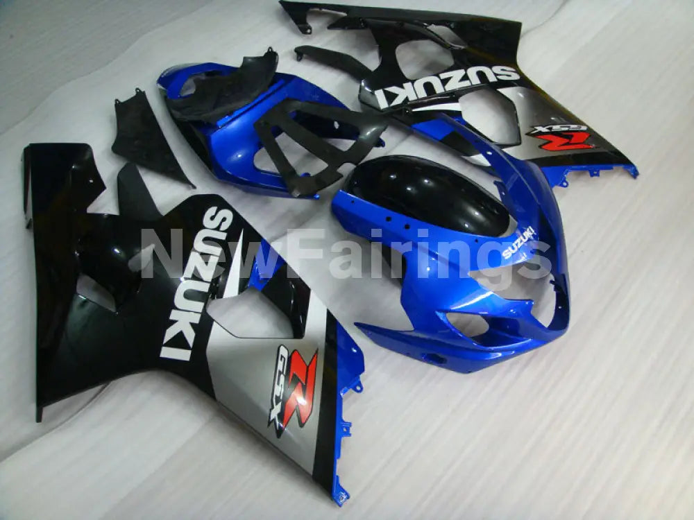 Blue and Silver Black Factory Style - GSX-R600 04-05 Fairing