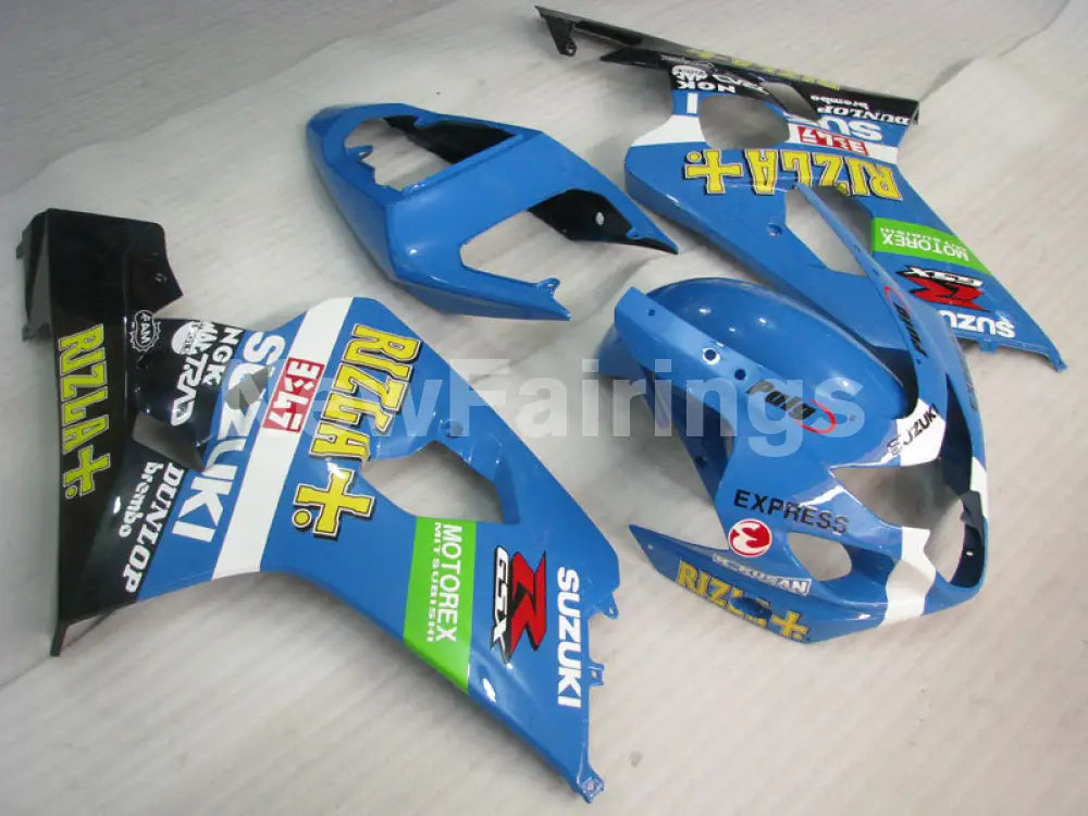 Blue White and Black Rizla - GSX-R750 04-05 Fairing Kit