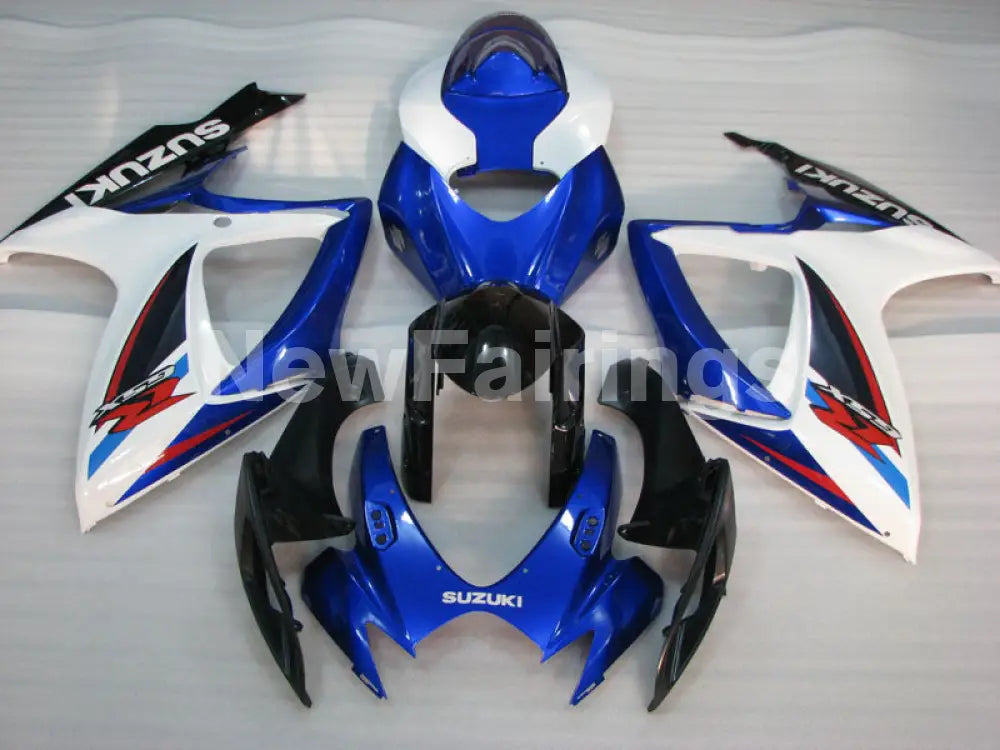 Blue and White Black Factory Style - GSX-R750 06-07 Fairing