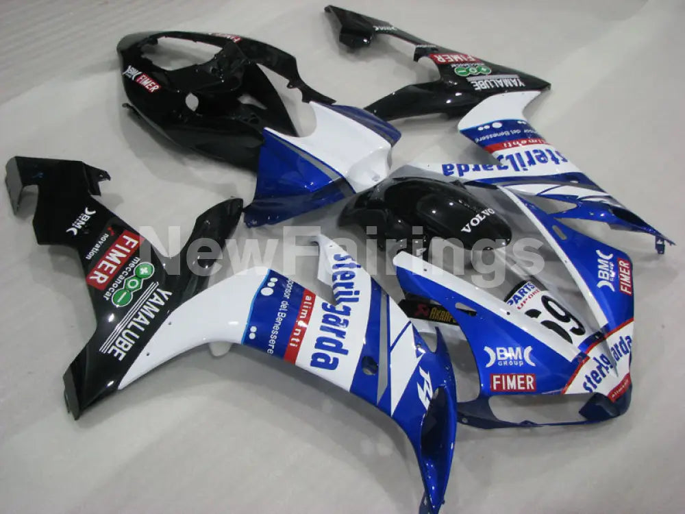 Blue and White Black Sterilgarda - YZF-R1 04-06 Fairing Kit