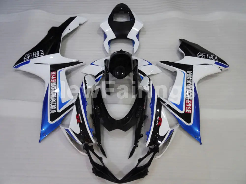 Blue and White Black Yoshimura - GSX-R600 11-24 Fairing Kit