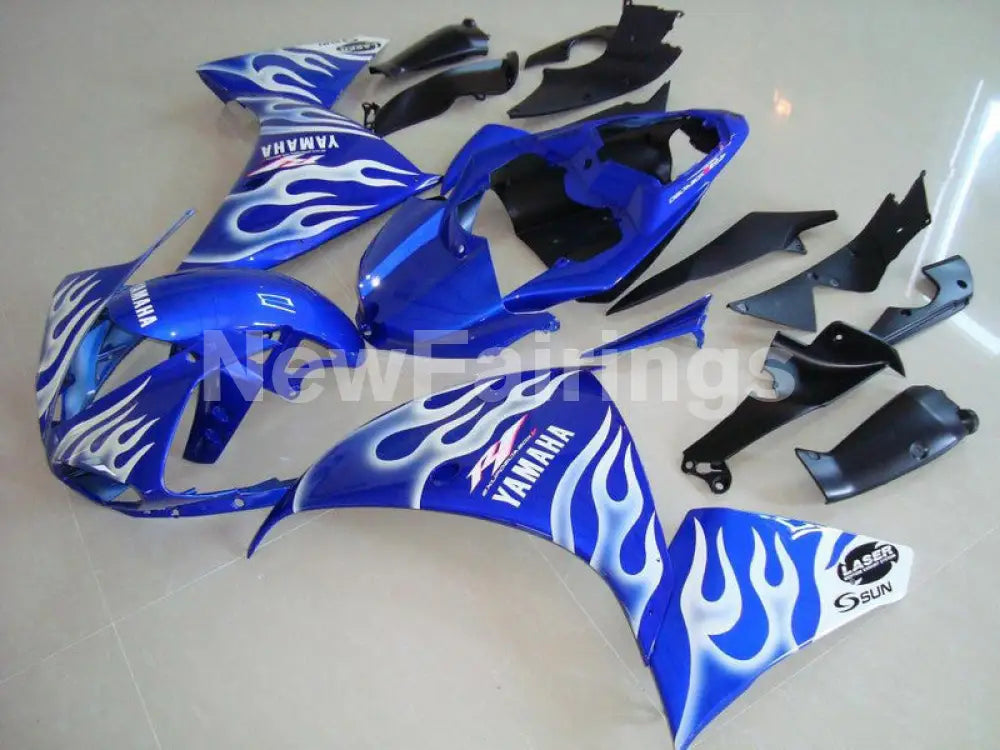 Blue White Flame - YZF-R1 12-14 Fairing Kit - Vehicles &