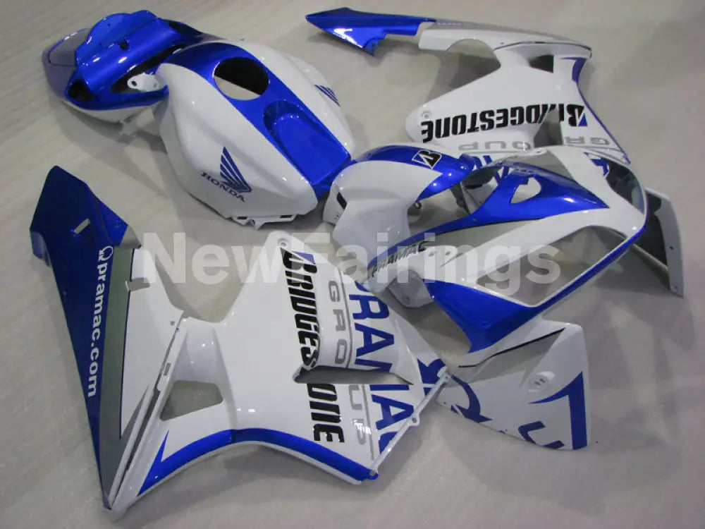 Blue and White PRAMAC - CBR600RR 03-04 Fairing Kit -