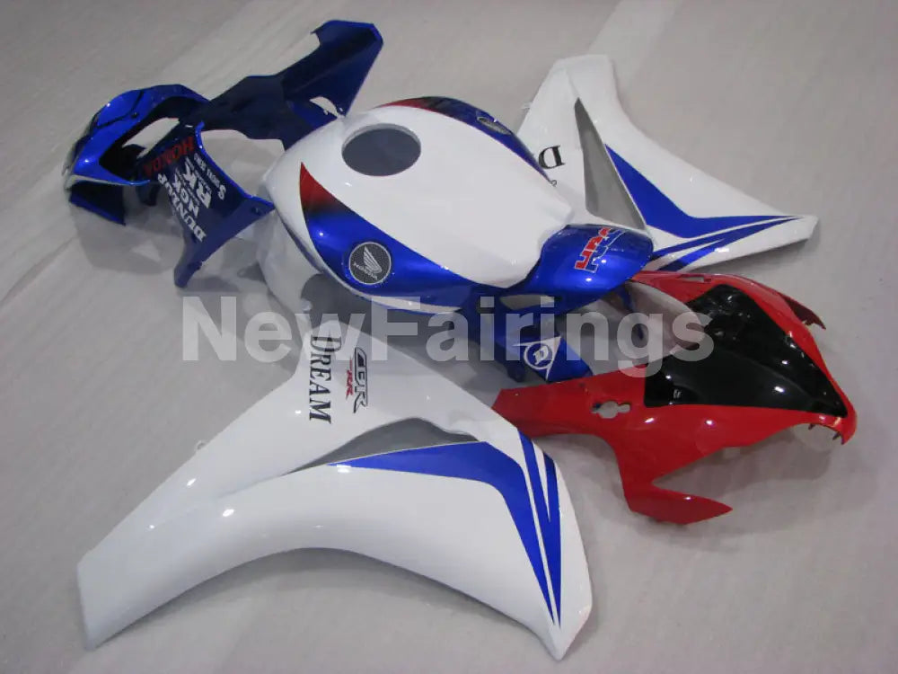 Blue and White Red Factory Style - CBR1000RR 08-11 Fairing