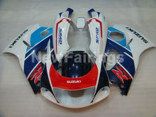 Laden Sie das Bild in den Galerie-Viewer, Blue and White Red Factory Style - GSX-R750 96-99 Fairing