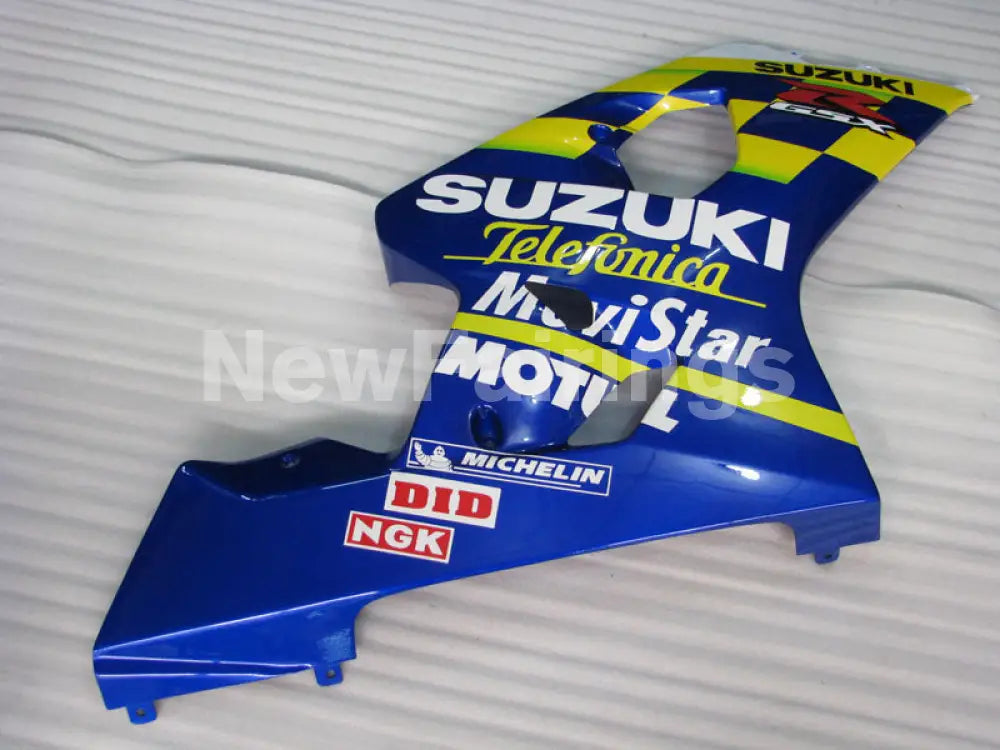 Blue and Yellow Movistar - GSX-R600 04-05 Fairing Kit -