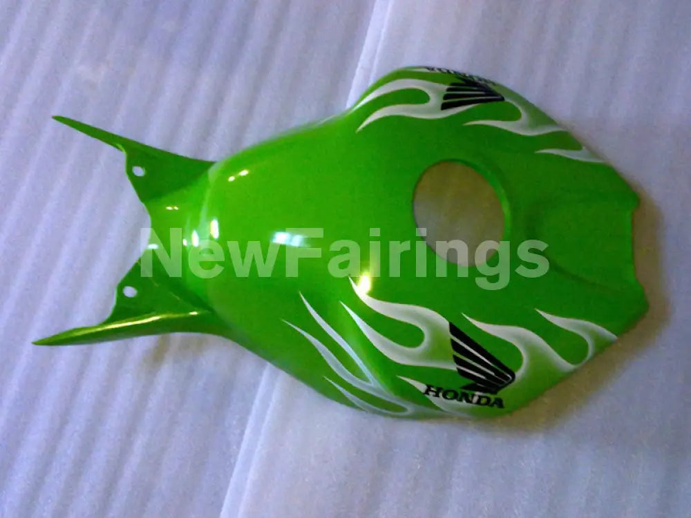 Green and White Flame - CBR1000RR 06-07 Fairing Kit -