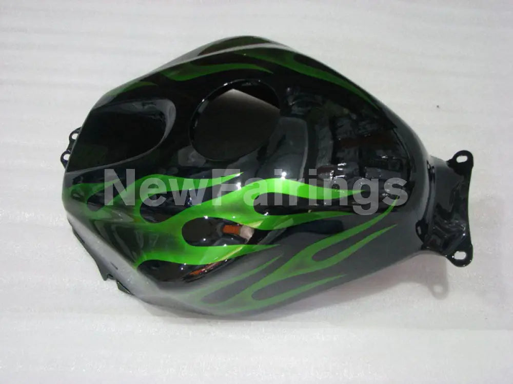 Green and Black Flame - CBR600RR 03-04 Fairing Kit -