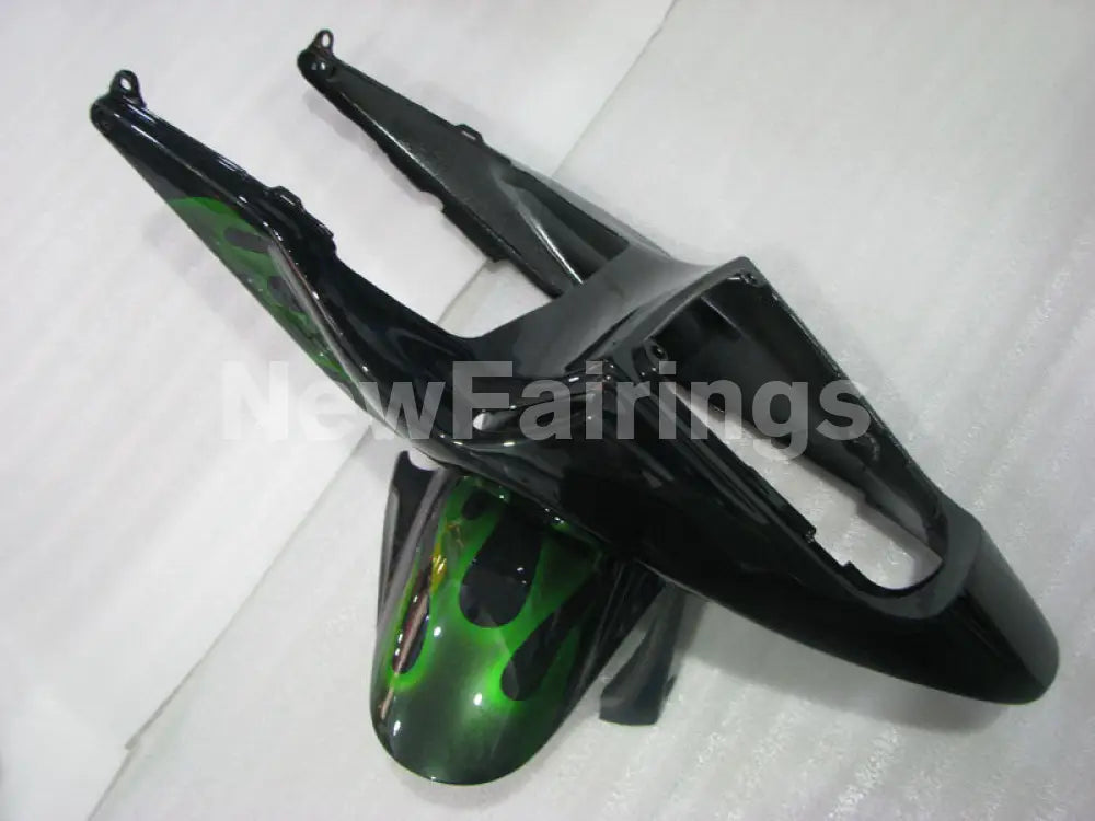 Green and Black Flame - CBR600RR 03-04 Fairing Kit -