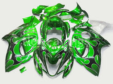 Laden Sie das Bild in den Galerie-Viewer, Green and Black Flame - GSX1300R Hayabusa 08-20 Fairing Kit