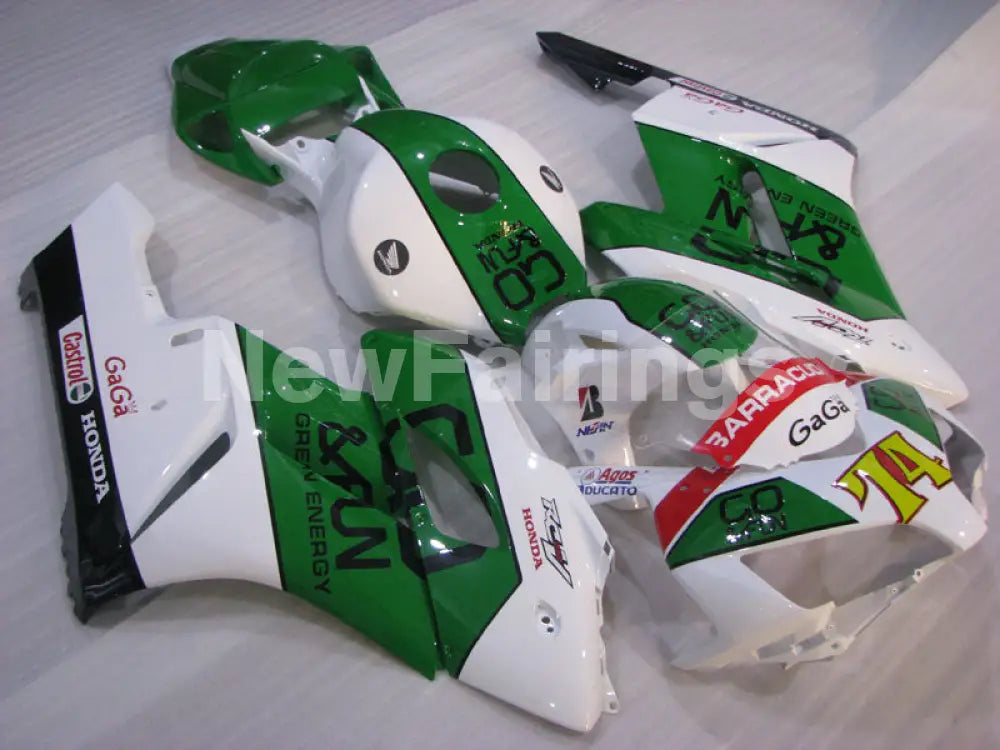 Green and White Castrol - CBR1000RR 04-05 Fairing Kit -