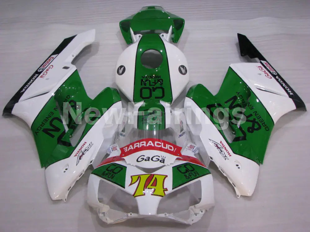 Green and White Castrol - CBR1000RR 04-05 Fairing Kit -