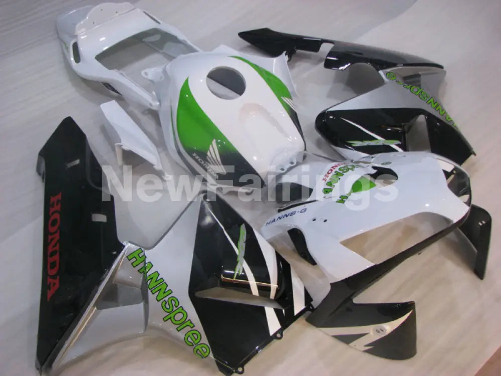 Green and White HANN Spree - CBR600RR 03-04 Fairing Kit -