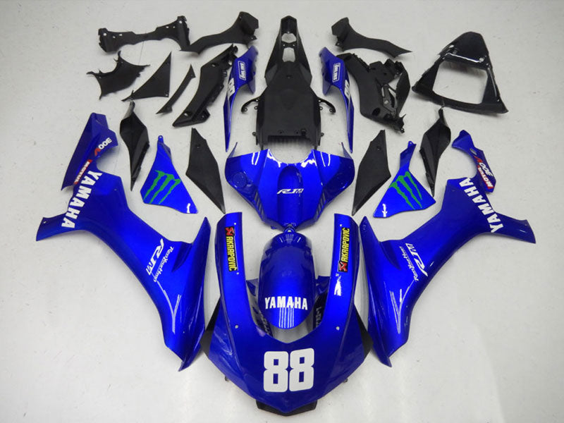 Blauer und schwarzer Factory Style - Verkleidungssatz für YZF-R1 15-19