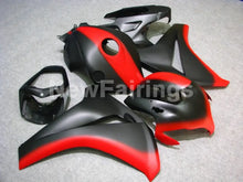 Laden Sie das Bild in den Galerie-Viewer, Matte Black and Red No decals - CBR1000RR 08-11 Fairing Kit