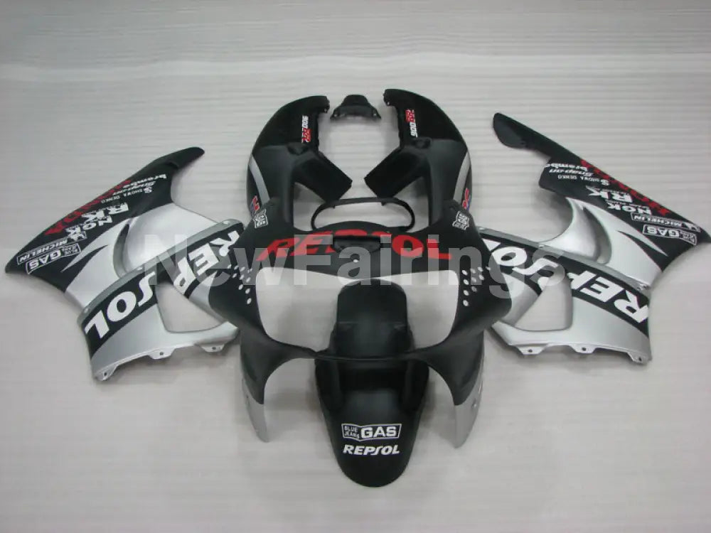 Matte Black and Silver Repsol - CBR 919 RR 98-99 Fairing Kit