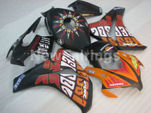 Laden Sie das Bild in den Galerie-Viewer, Matte Black and Orange Rossi - CBR1000RR 08-11 Fairing Kit -