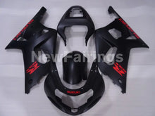 Laden Sie das Bild in den Galerie-Viewer, Matte Black with Red Decals Factory Style - GSX-R600 01-03