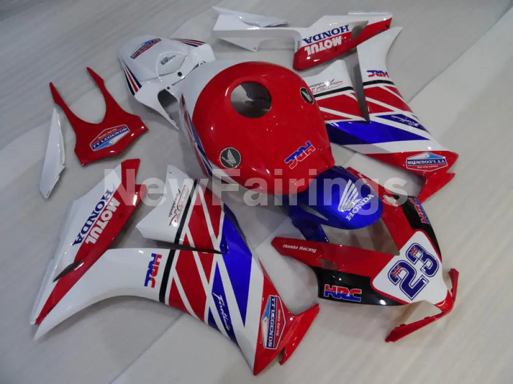 Number 23 White and Red Blue MOTUL - CBR1000RR 12-16 Fairing