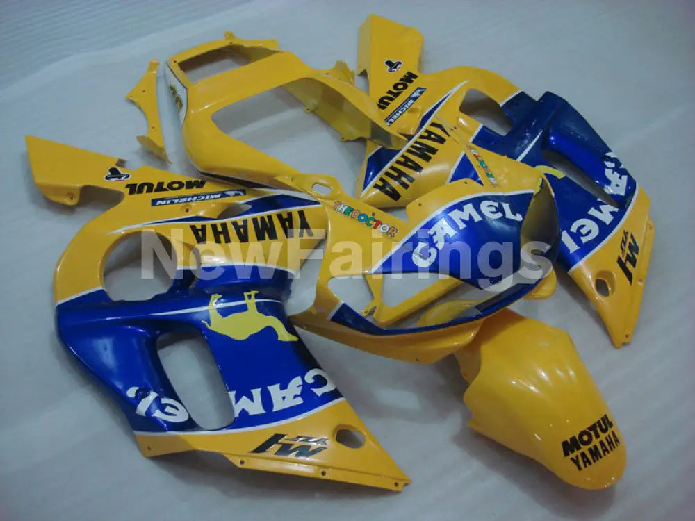 Number 46 Yellow and Blue Camel - YZF-R6 98-02 Fairing Kit Vehicles & Parts > Vehicle Parts & Accessories > Motor