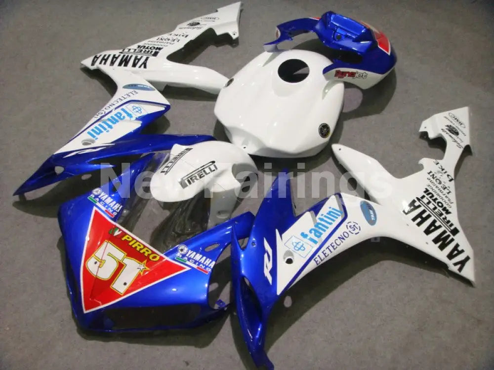 Number 51 White and Blue PIRELLI - YZF-R1 04-06 Fairing Kit