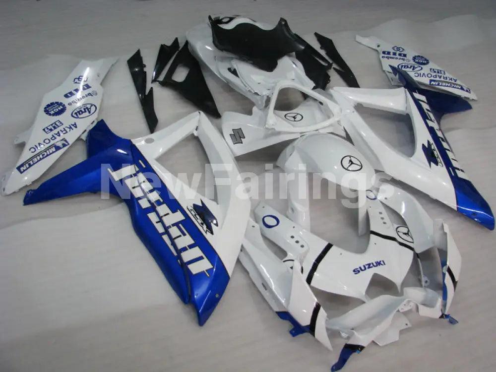 Number 59 White and Blue Jordan - GSX-R600 08-10 Fairing