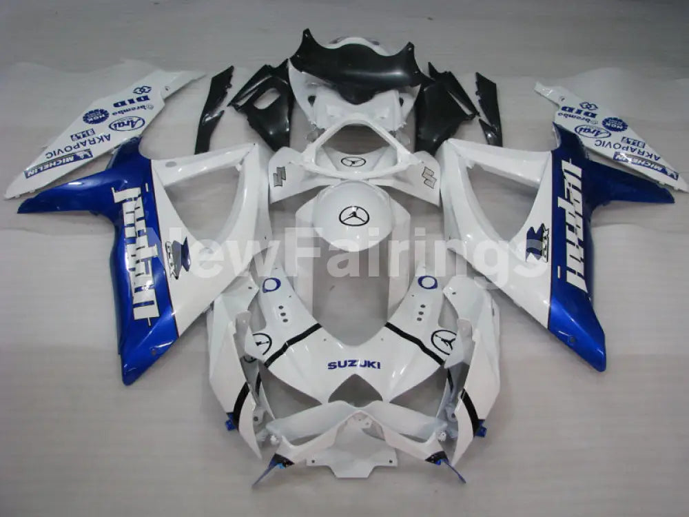 Number 59 White and Blue Jordan - GSX-R750 08-10 Fairing