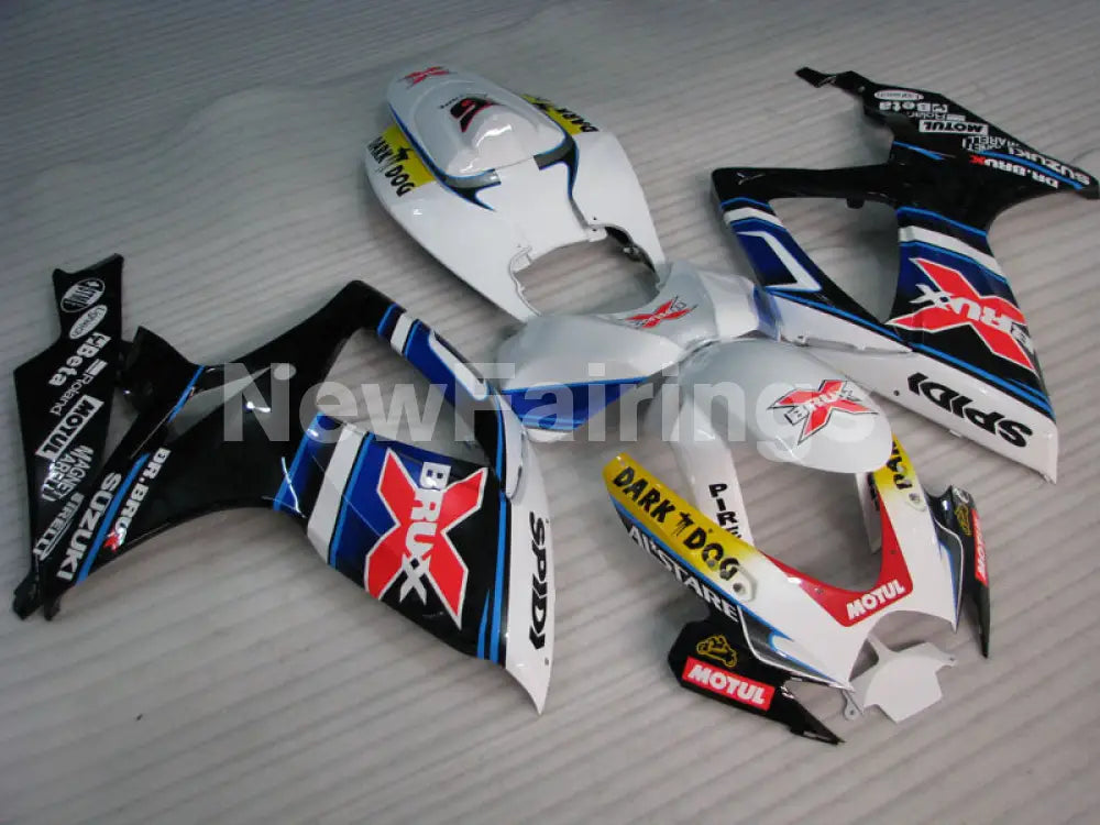 Number 76 White and Blue Red Dark Dog - GSX-R750 06-07