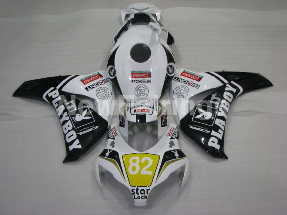 Number 82 White and Black Playboy - CBR1000RR 08-11 Fairing