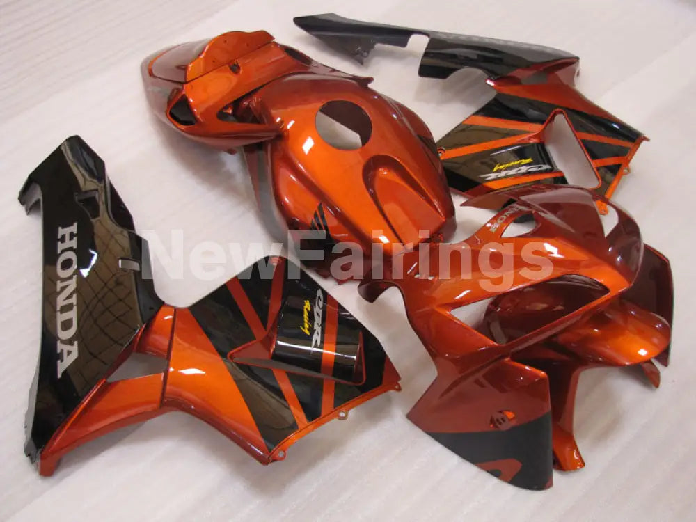 Orange and Black Factory Style - CBR600RR 05-06 Fairing Kit