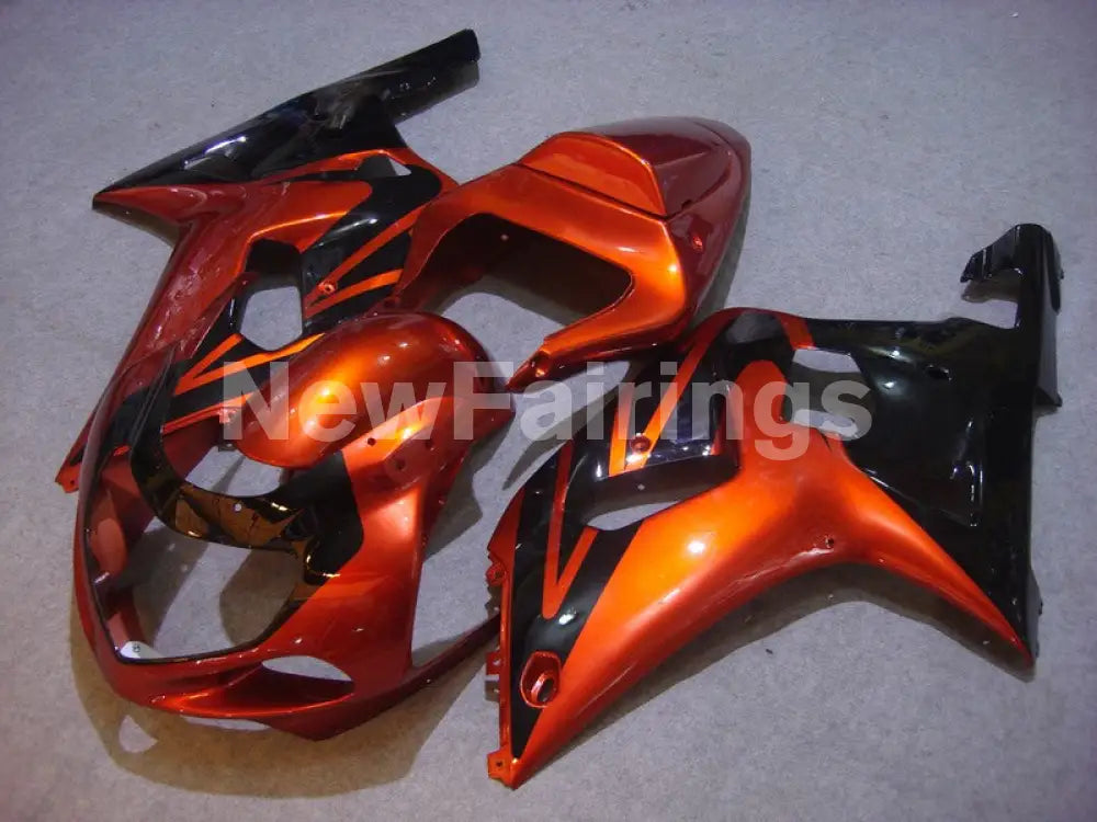 Orange and Black No decals - GSX-R600 01-03 Fairing Kit -